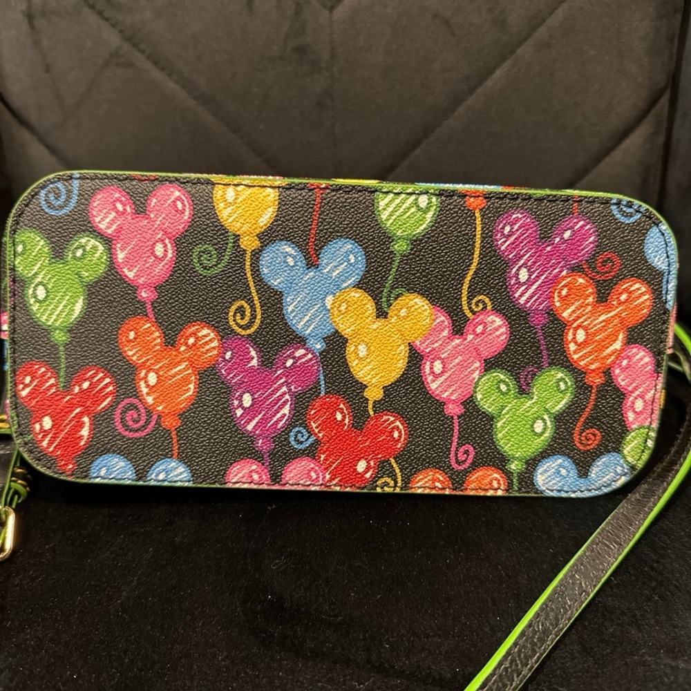 Disney Dooney & Bourke Black Balloons 10th Anniversary Crossbody Purse Bag - Picture 5 of 6